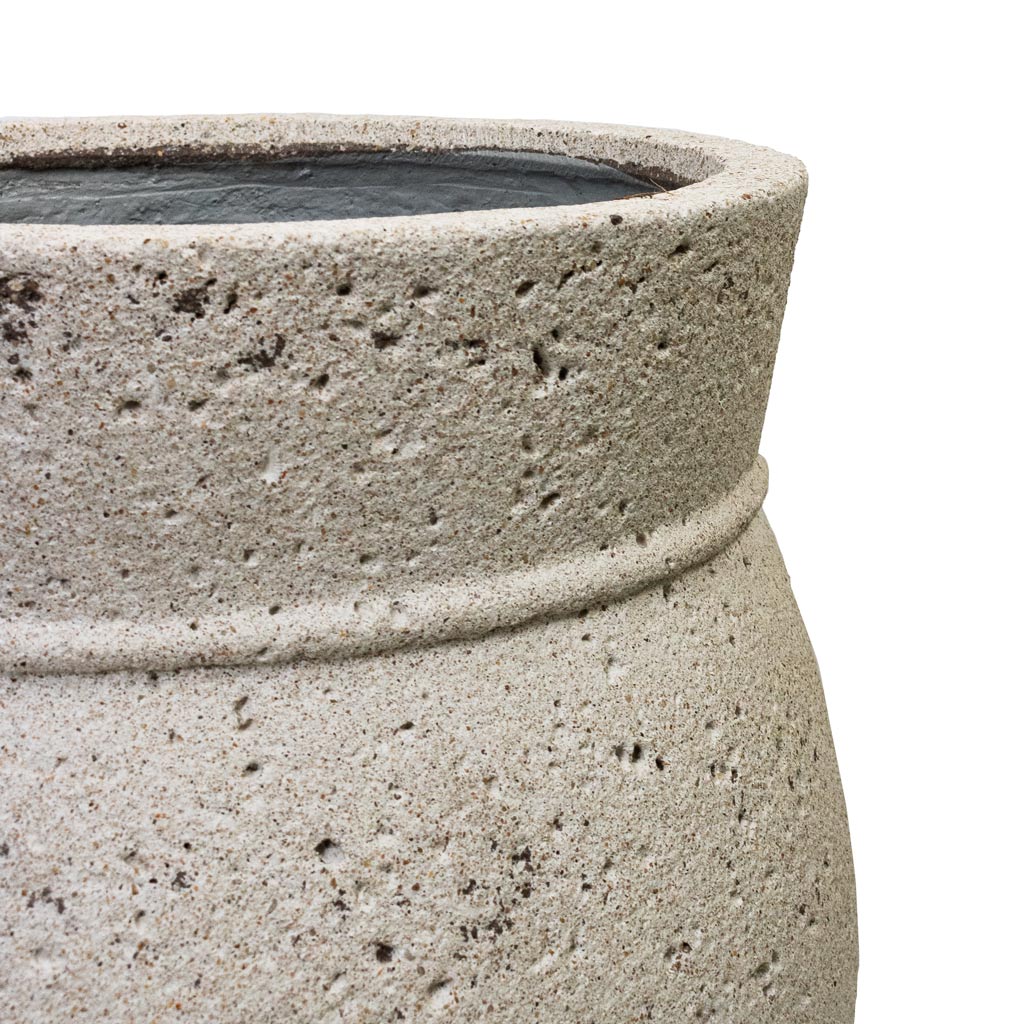 Apollo Mediterranean Planter - Chalk White Rim