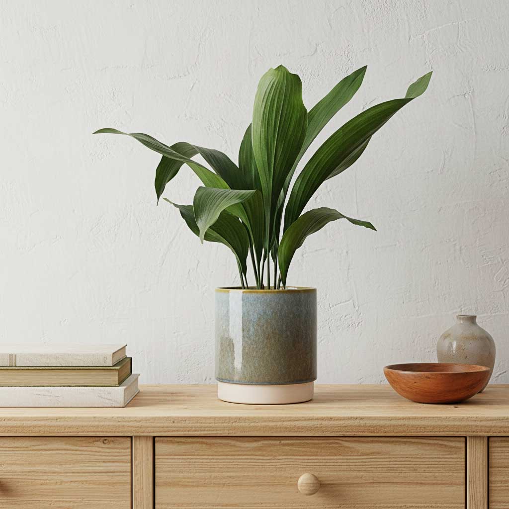 Aspidistra - 15 x 60cm in Copenhagen - Aqua - 18.5 x 19.5cm