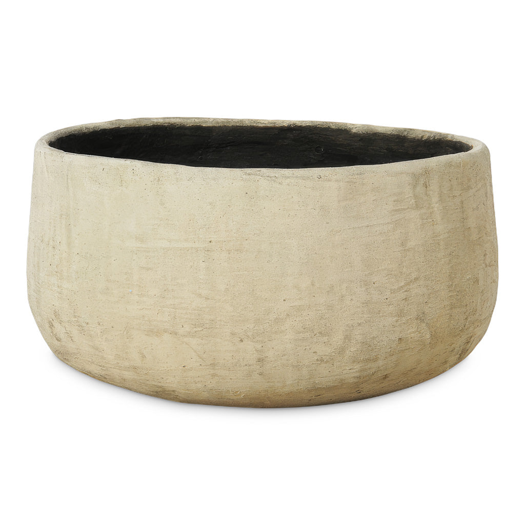 Aya Sabi Bowl Planter Wabi Beige 53x27cm