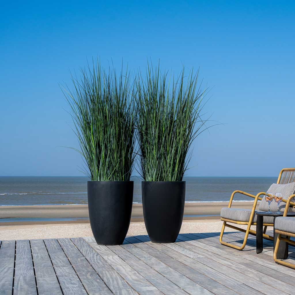 Ben Natural Planter - Black