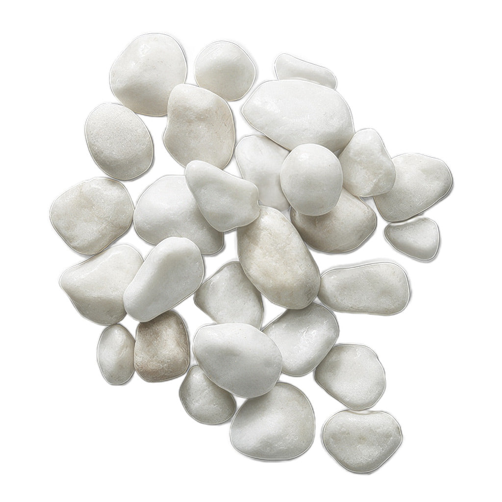 Stone Plant Pot Toppers - First Frost -Premium Decorative Stones