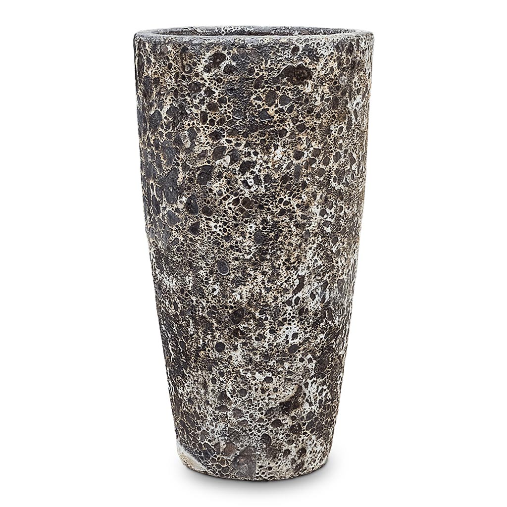 Lava Partner Straight Relic Planter Black - 35x65cm