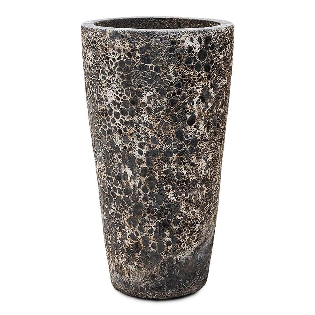 Lava Partner Straight Relic Planter Black - 46x85cm
