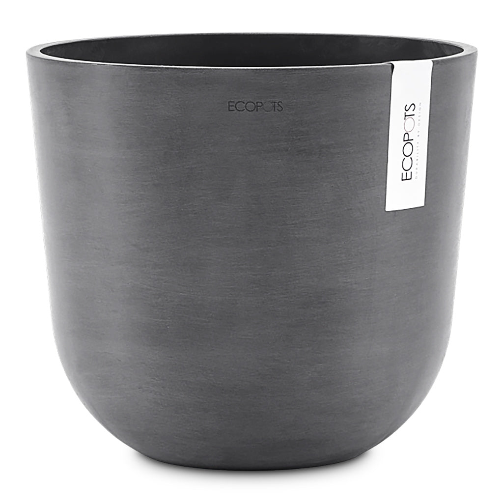 Oslo Cylinder Planter Grey 25x22cm