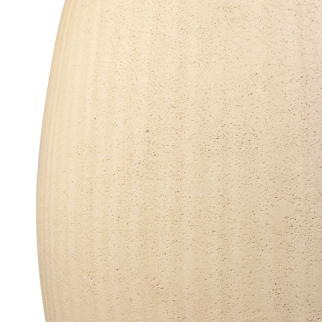 Polystone Coated Plain Balloon Planter - Natural
