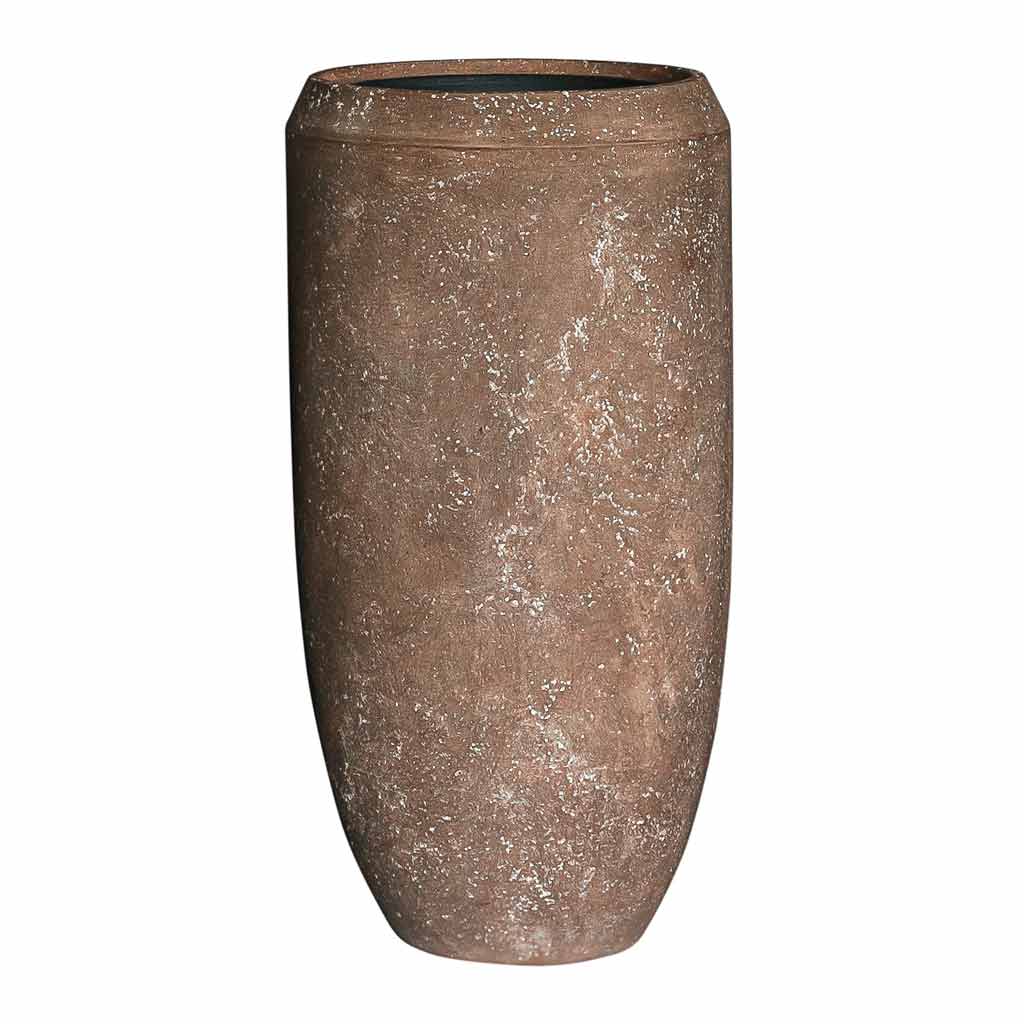 Polystone Coated Plain Coppa Planter - Rock