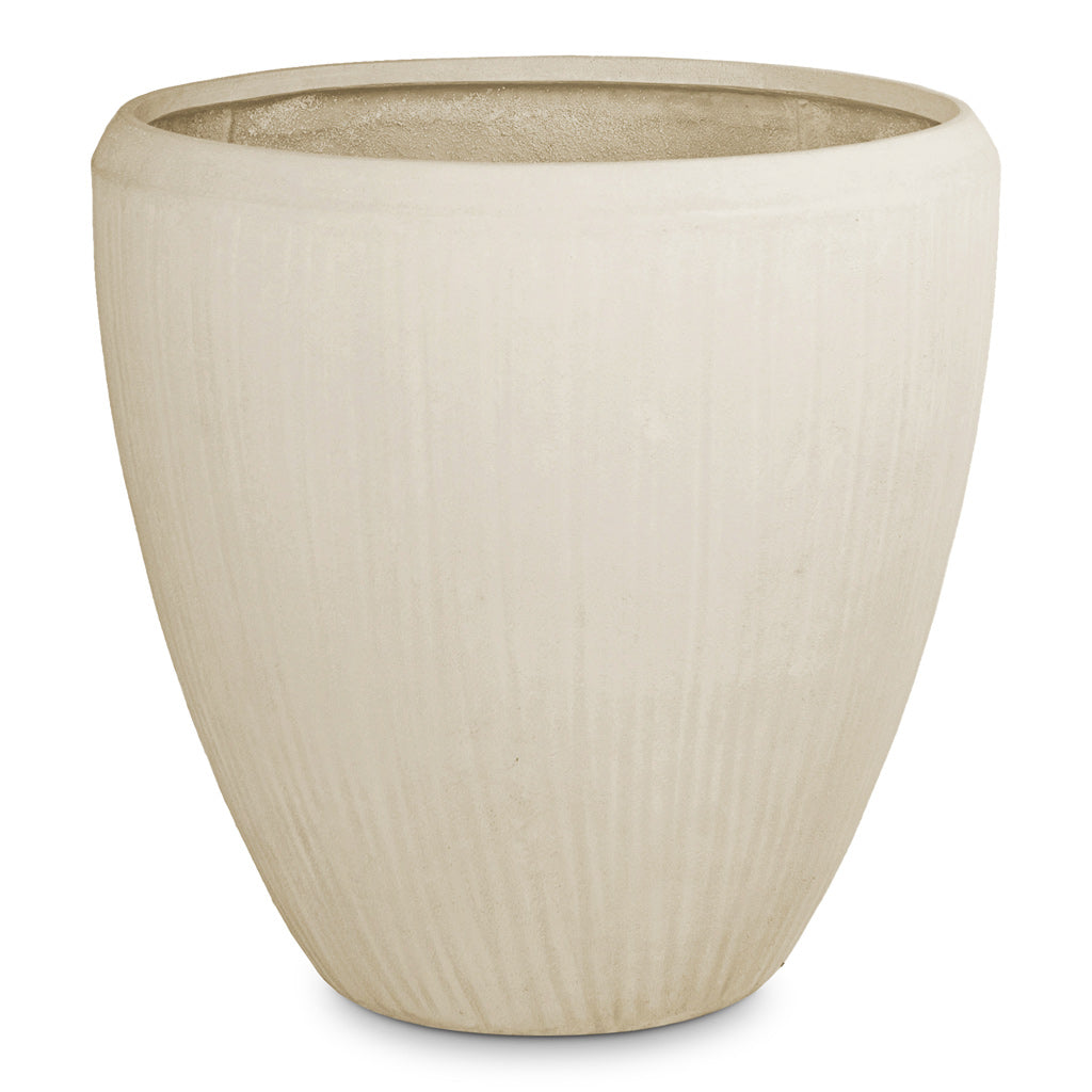 Polystone Plain Couple Planter Natural 80x80cm