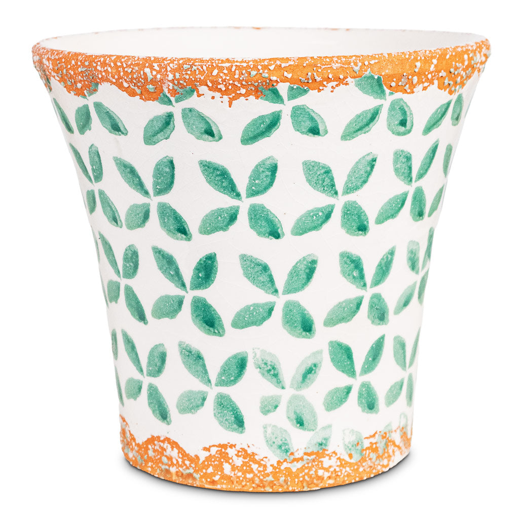 Porto Pot Green Tile 19x17.5cm