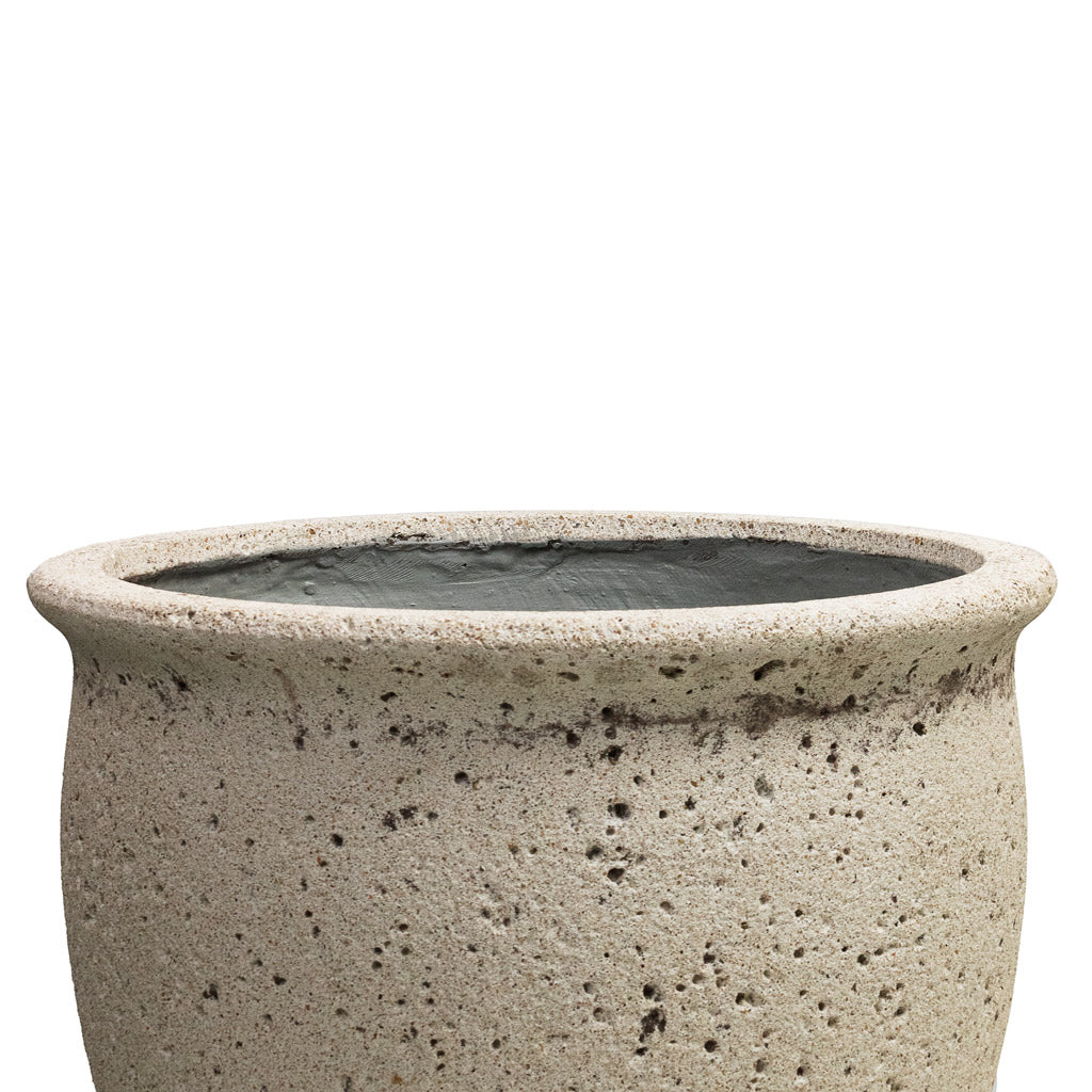Poseidon Mediterranean Planter - Chalk White Opening