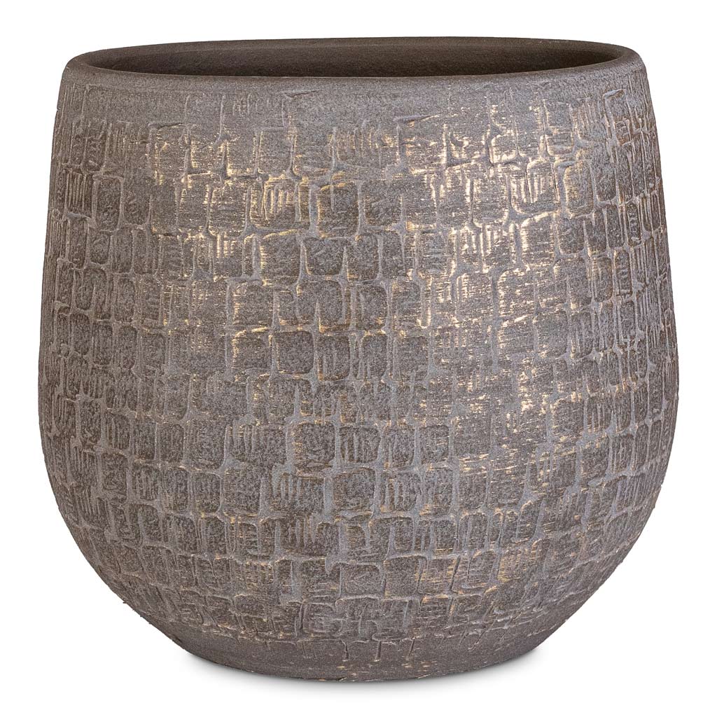 Renzo Pot Shiny Slate 31x28cm