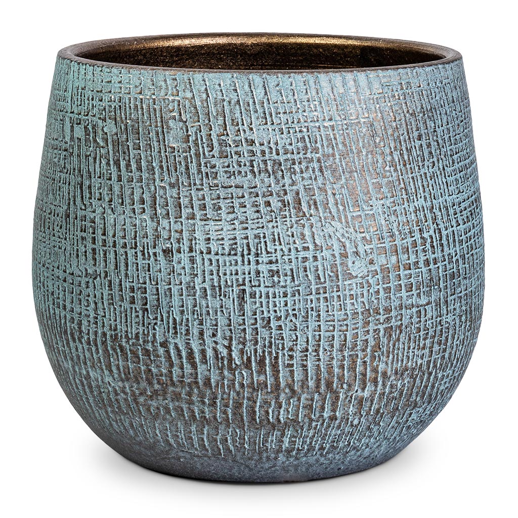 Ryan Plant Pot - Blue Gold