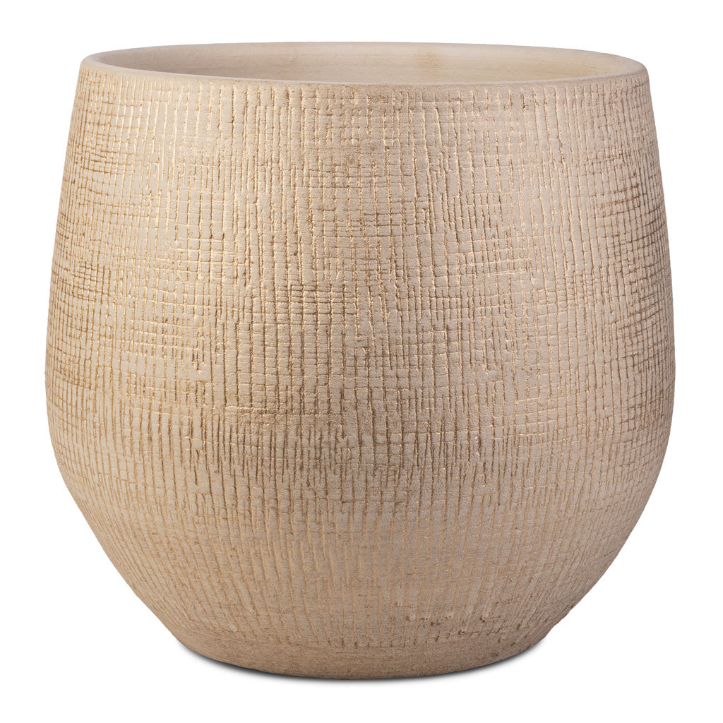 Ryan Plant Pot - Sand Gold