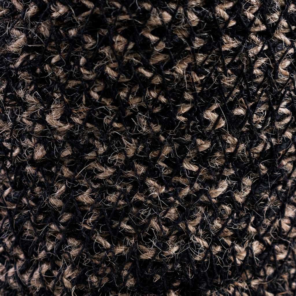 Selin Basket Black Weave Close Up