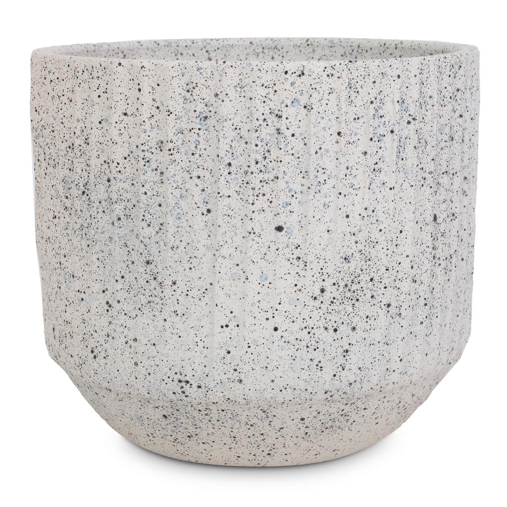 Solento Plant Pot - White Speckle