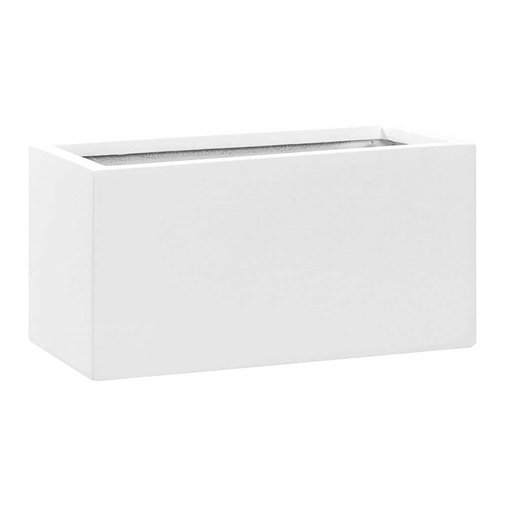 Balcony Planter - Matt White 40 x 20 x 20cm
