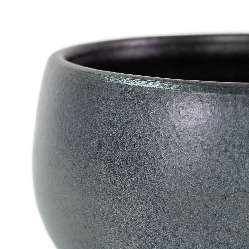 Esra Plant Bowl Graphite Close-Up