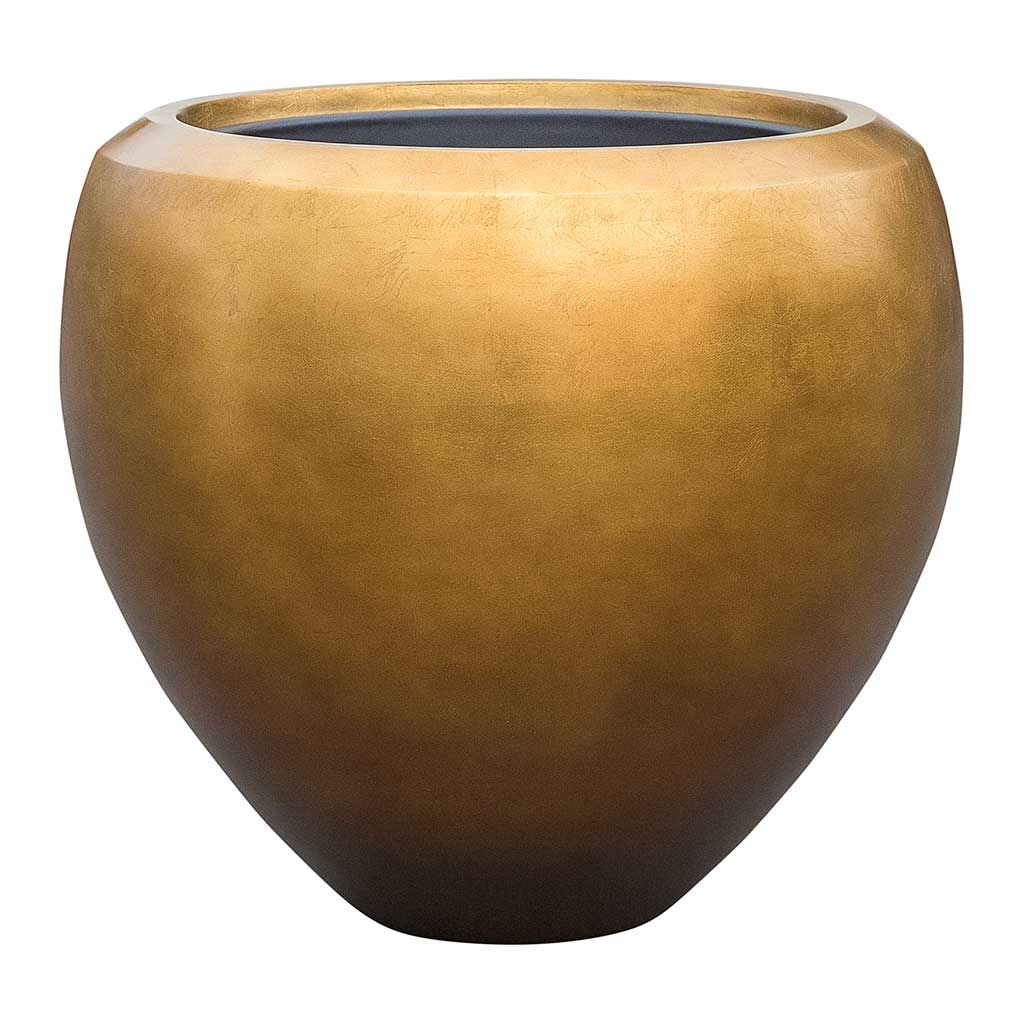 Metallic Couple Plant Pot Matt Honey