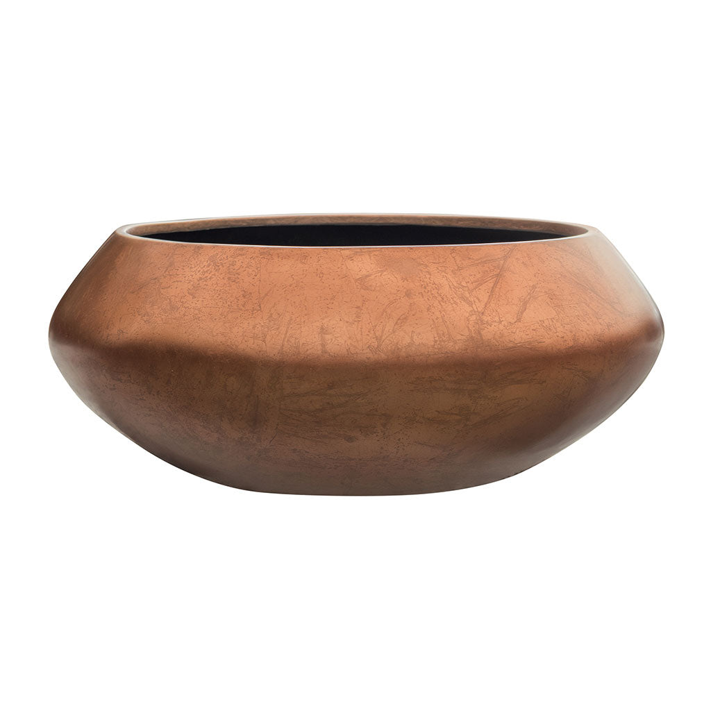 Metallic UFO Plant Bowl - Matt Copper