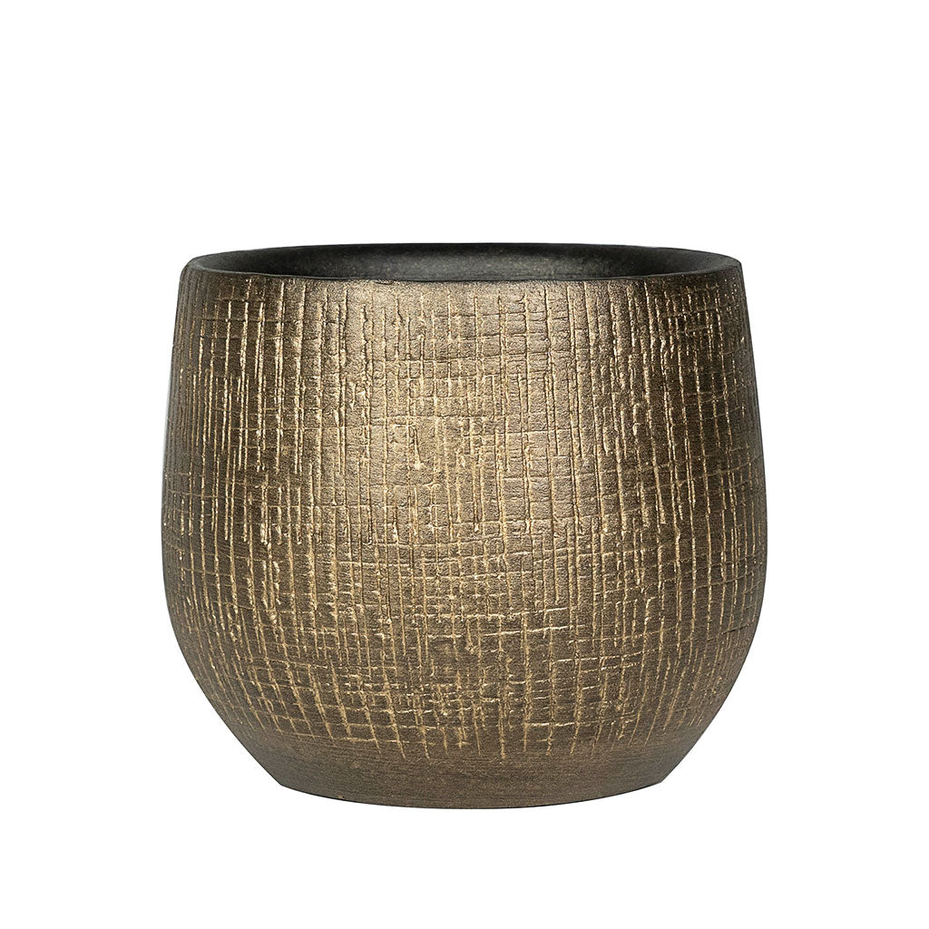 Ryan Plant Pot Shiny Gold Small