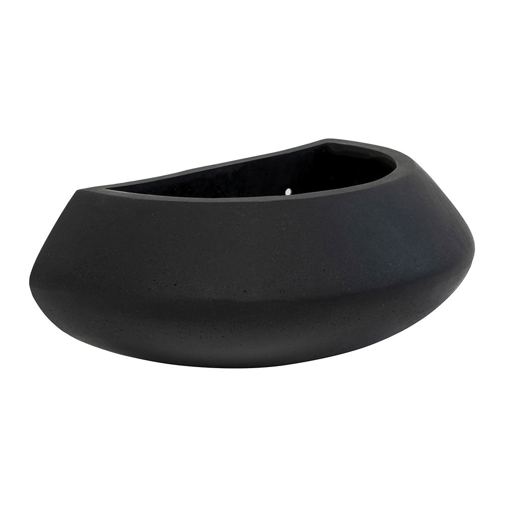 Tara Natural Wall Planter - Black