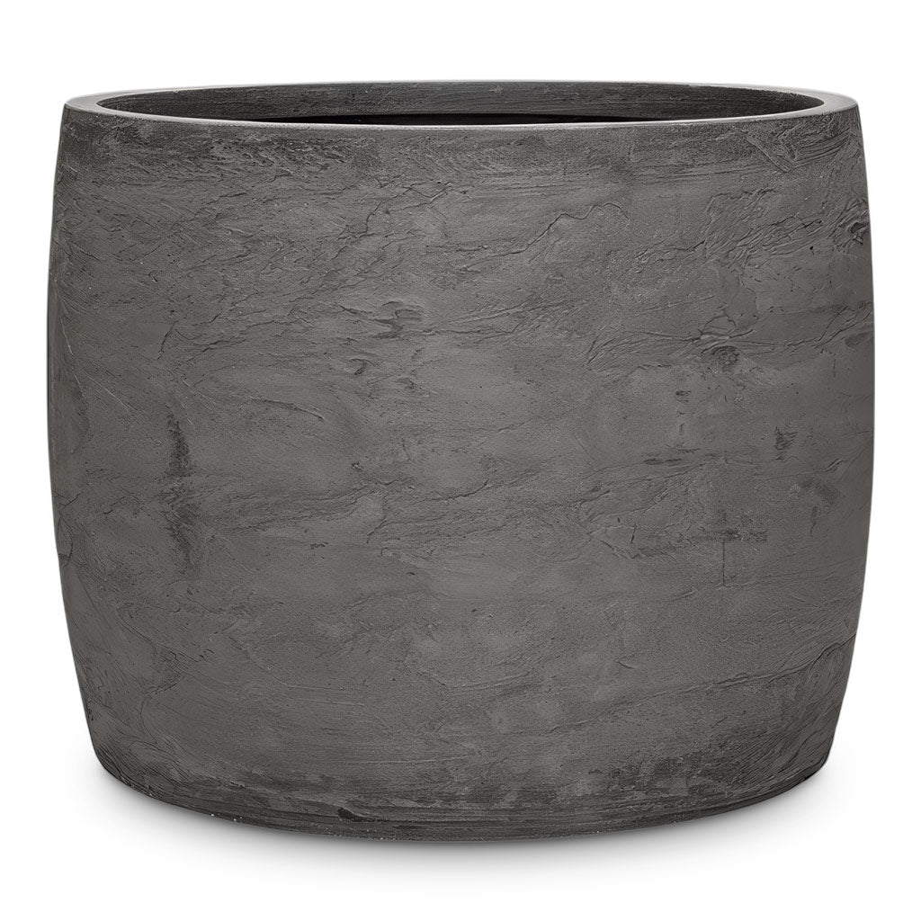 Algar Barrel Planter Grey 41x33cm