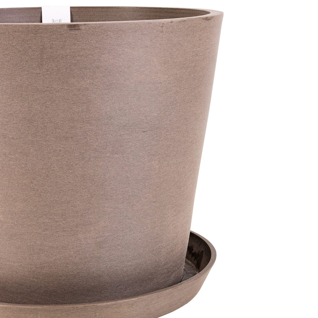 Amsterdam Bucket Planter Taupe SWATCH Saucer