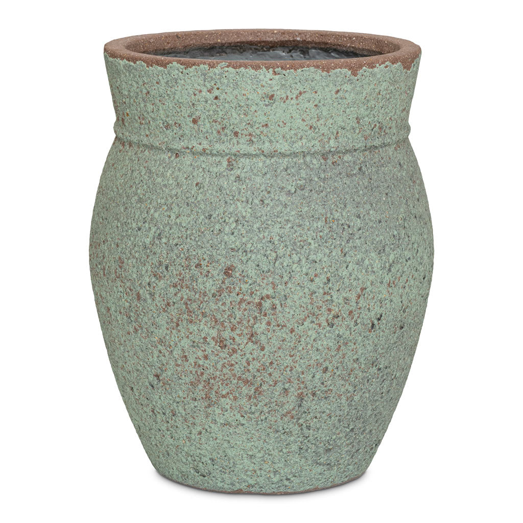 Apollo Mediterranean Planter Rustic Green 38.5x47cm