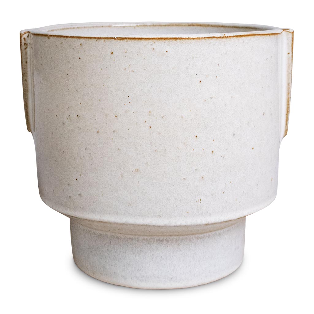 Aries Handles Plant Pot - White