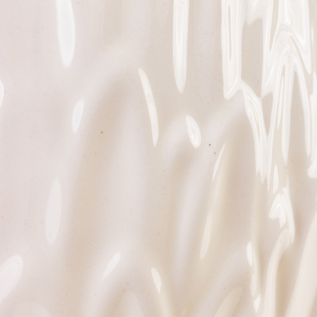 Arles Leaf Plant Pot - White