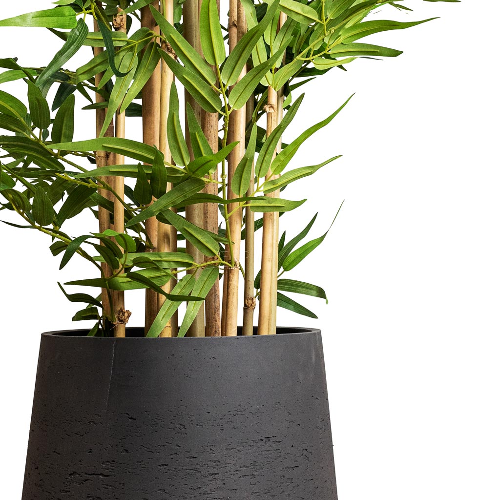 Patt Plant Pot - Black Washed