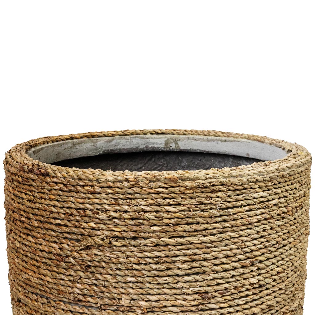 Ben Plant Pot - Straw Grass Opening