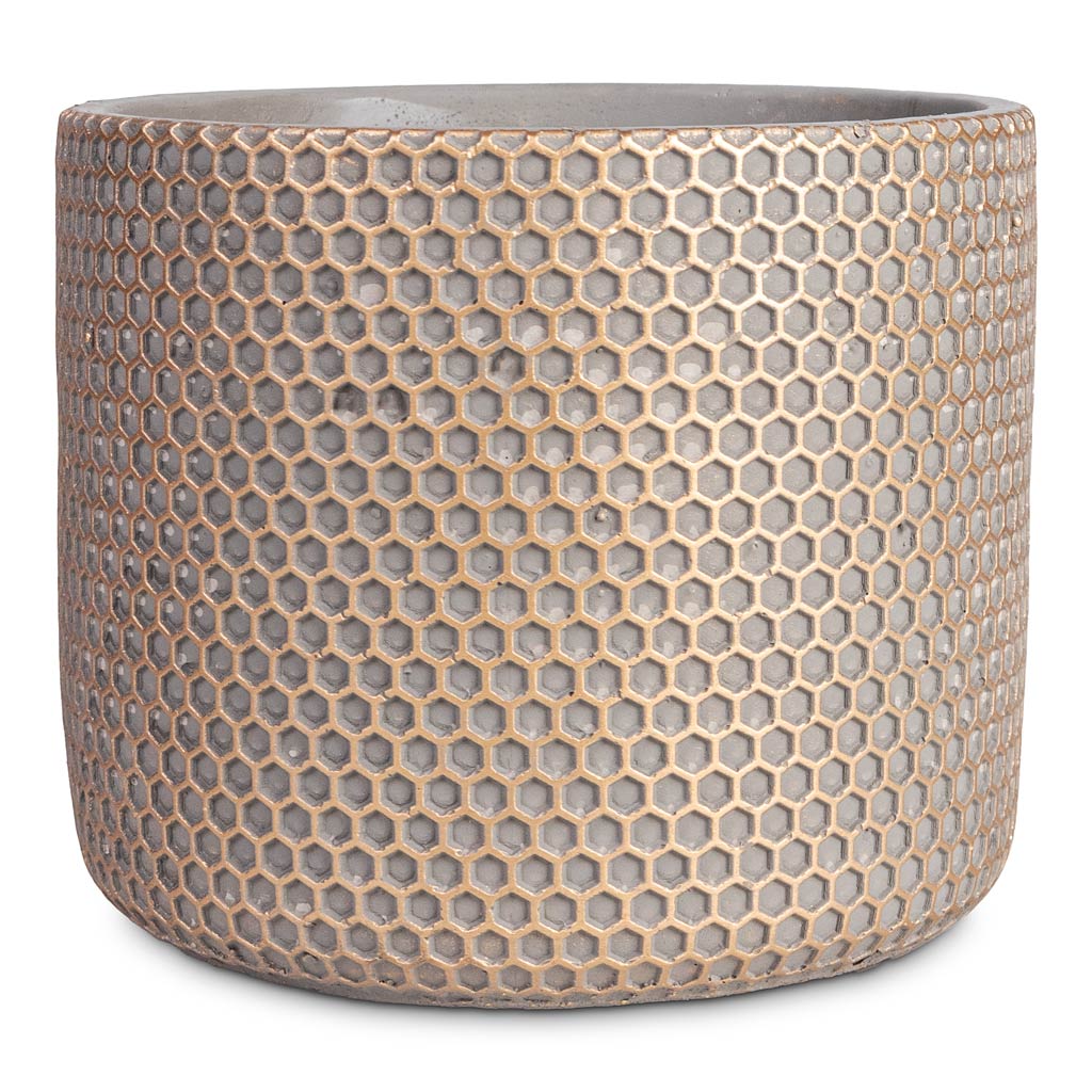 Bernt Plant Pot Shiny Gold - 17x14cm