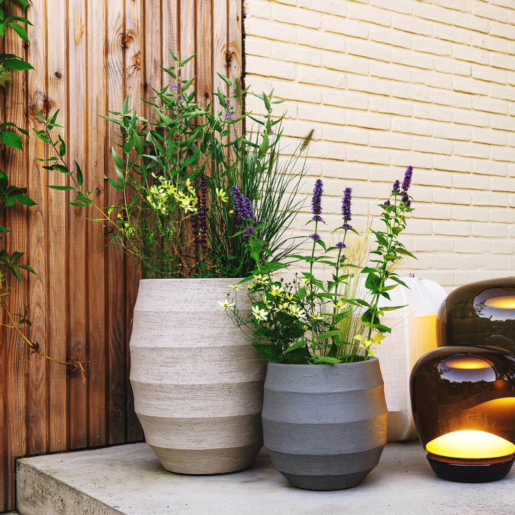Bordo Tall Balloon Planter - Sand