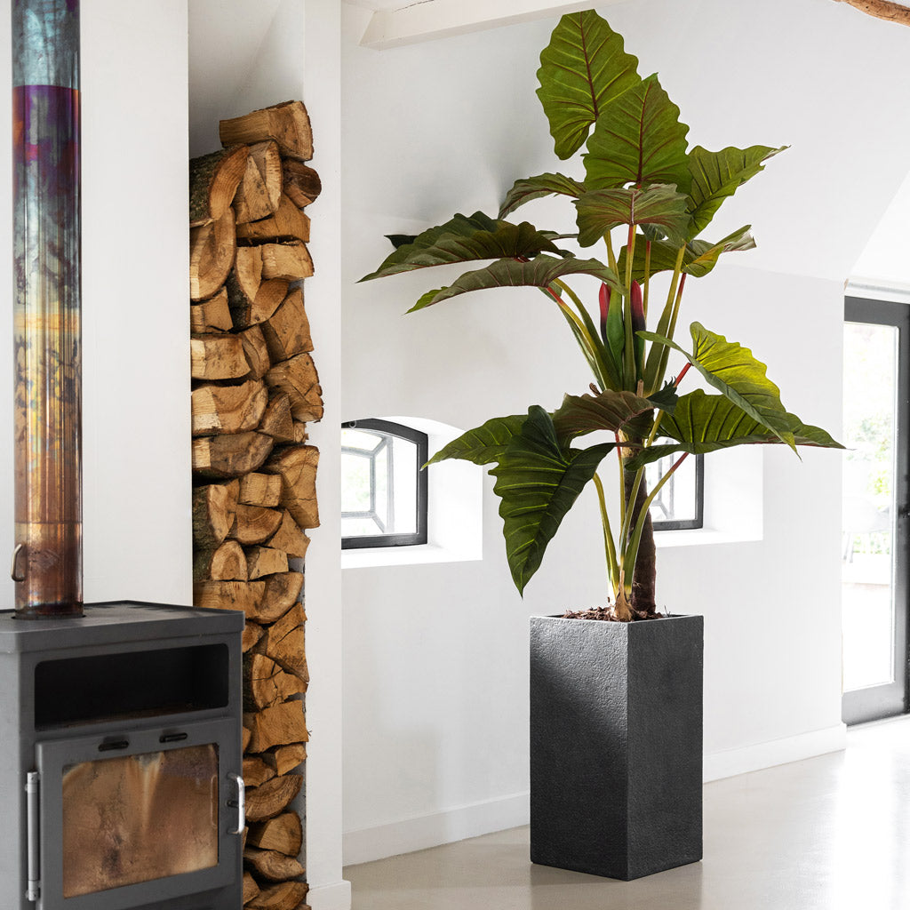 Bouvy Granite Planter - Midnight Black