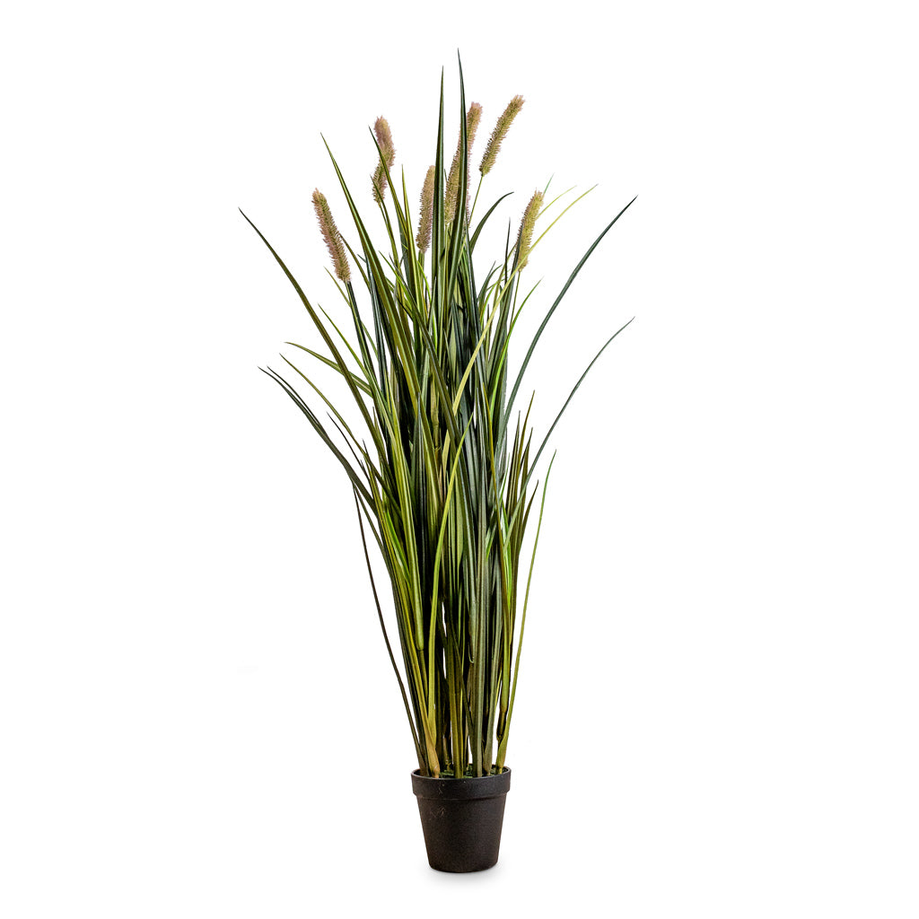 Cattails Grass Artificial 8 stems