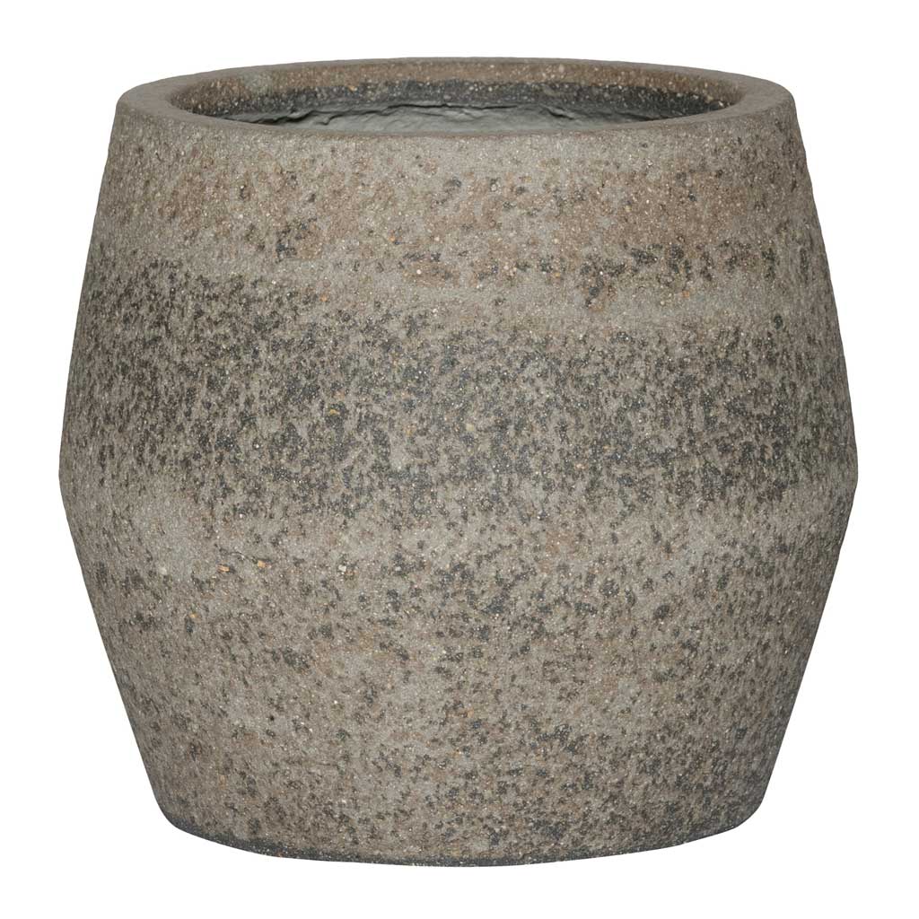 Cement &amp; Stone Harley Plant Pot - Granite Grey