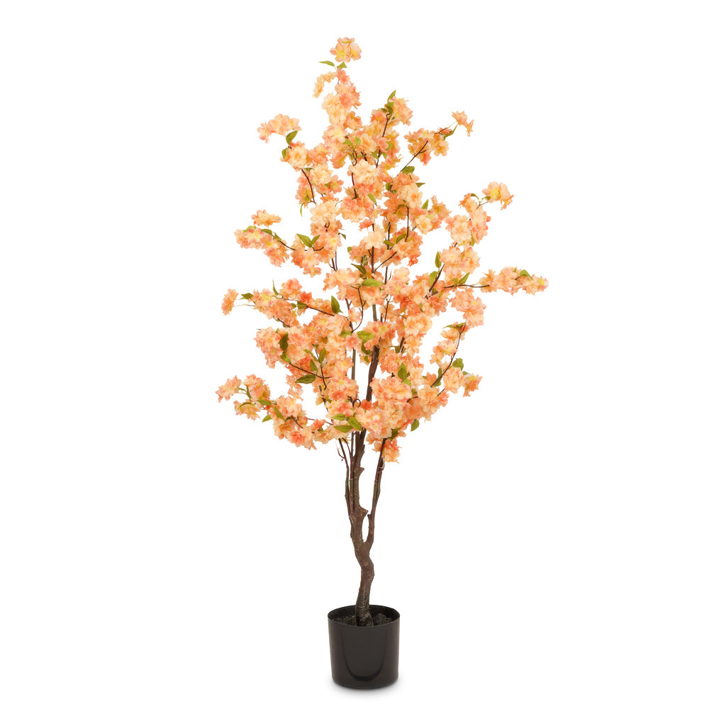 Cherry Blossom Tree Peach Potted Artificial 135cm