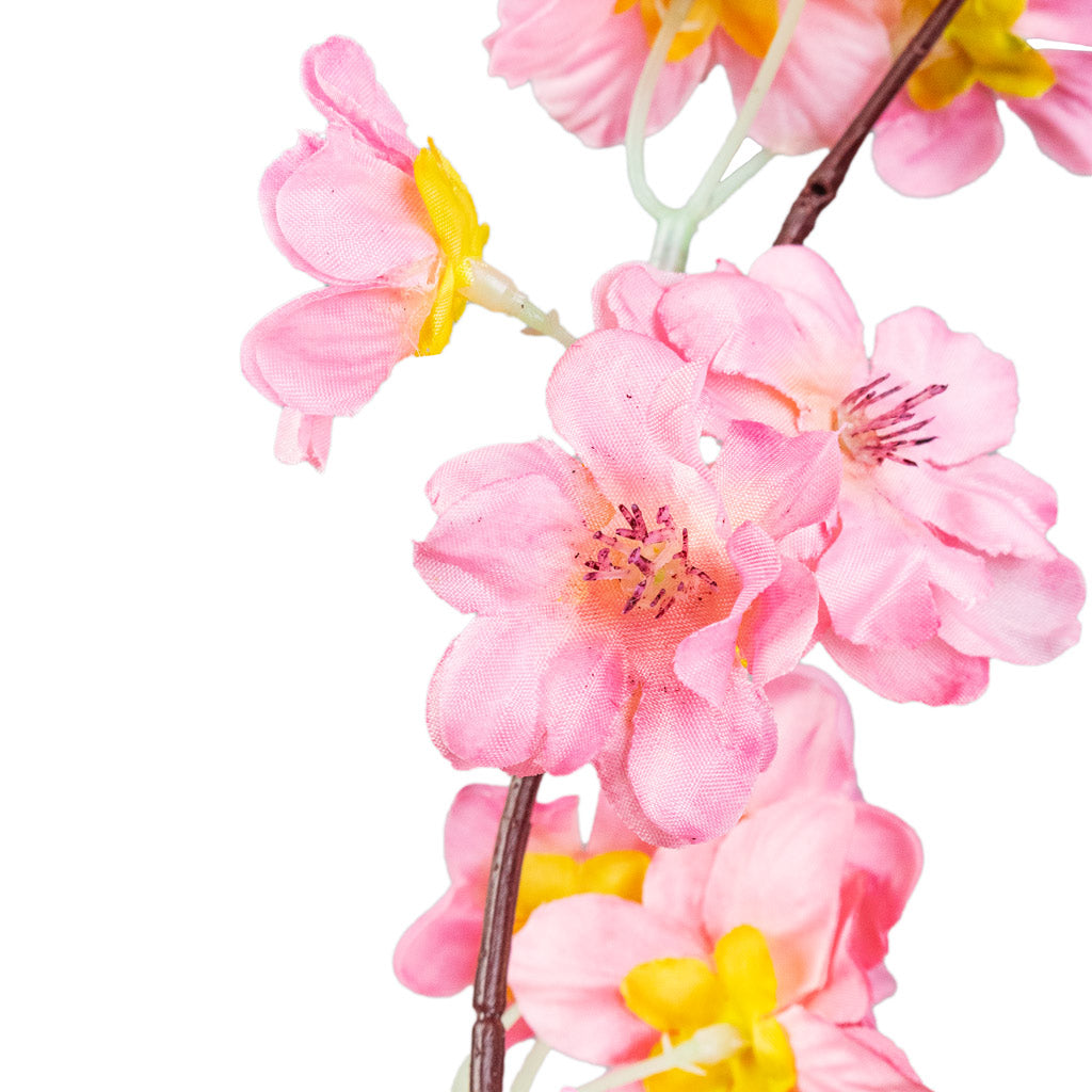 Cherry Blossom Tree Pink Artificial Close Up 
