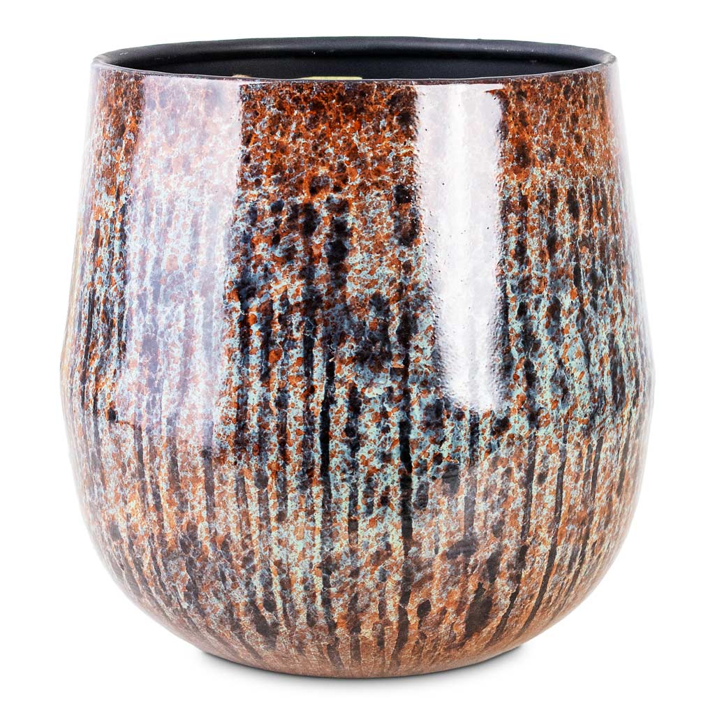 Cilia Metal Pot Mystic Sepia 22x20cm