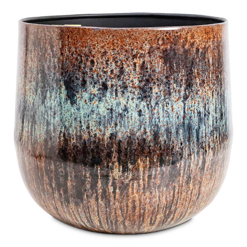 Cilia Metal Pot Mystic Sepia 37x32cm