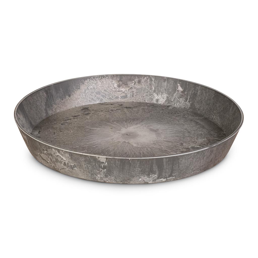 Claire Artstone Plant Pot Saucer - Grey Large