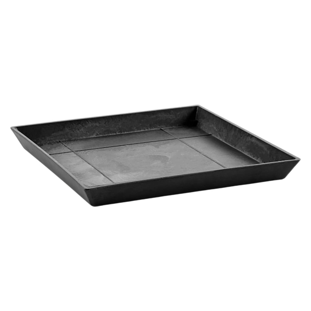 Cubed Plant Pot Saucer Slate 43x43x4cm