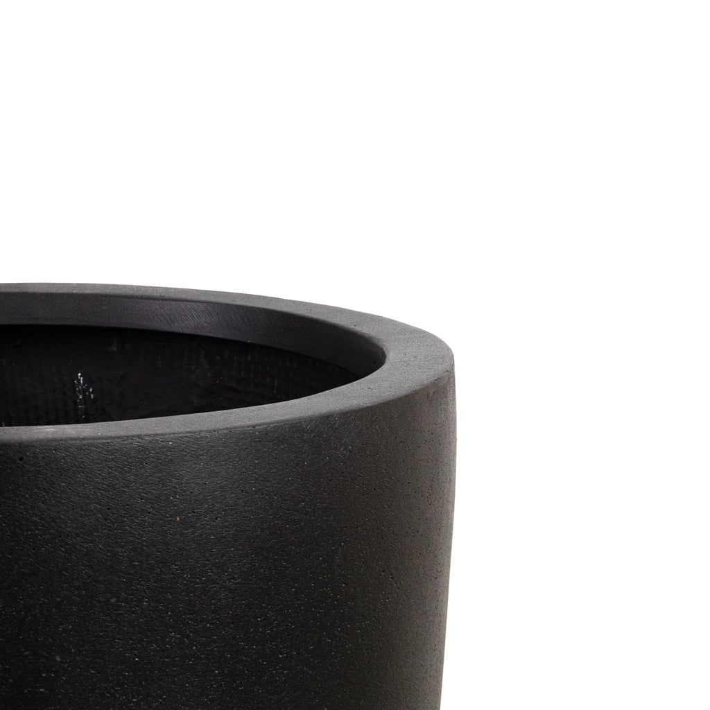 Dax Natural Tall Planter - Black