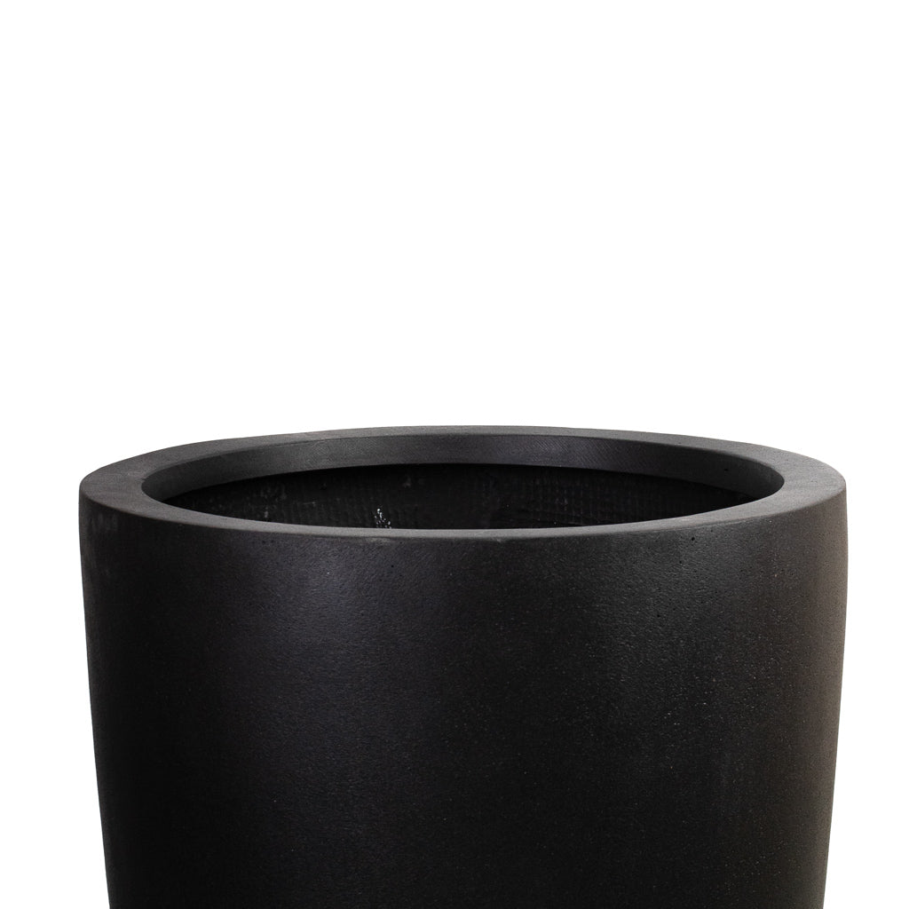 Dax Natural Tall Planter - Black