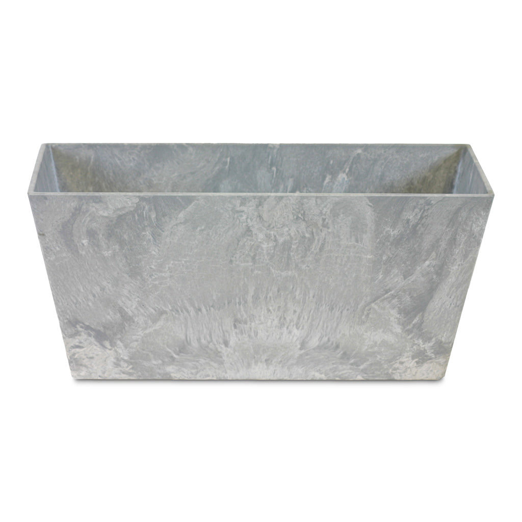 Ella Artstone Balcony Trough Planter - Grey
