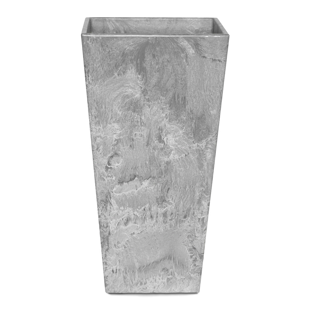 Ella Artstone Tall Planter - Grey
