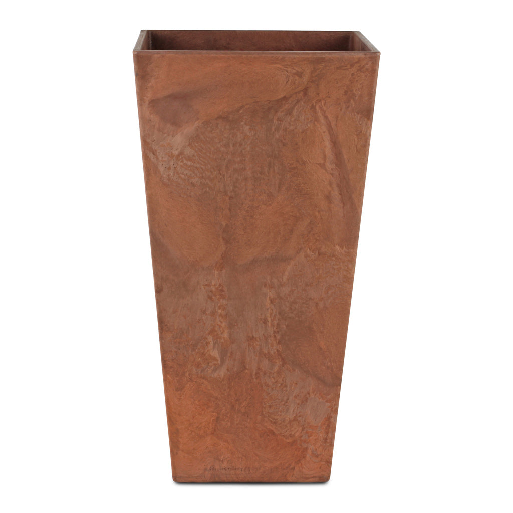 Ella Artstone Tall Planter - Oak