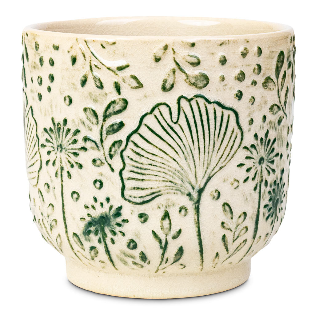 Emilia Pot Green 14x13cm