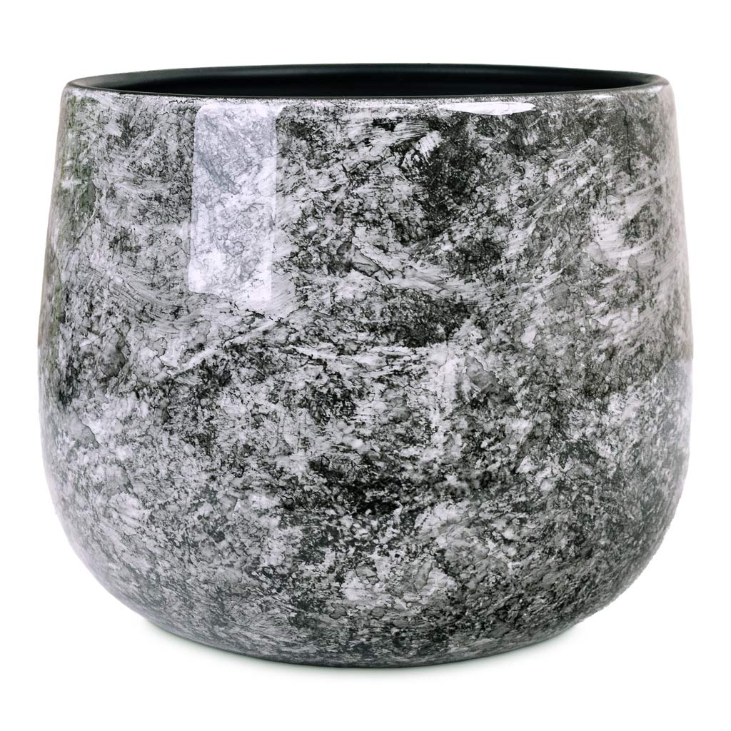 Emmie Metal Pot Mystic Grey 15x13cm
