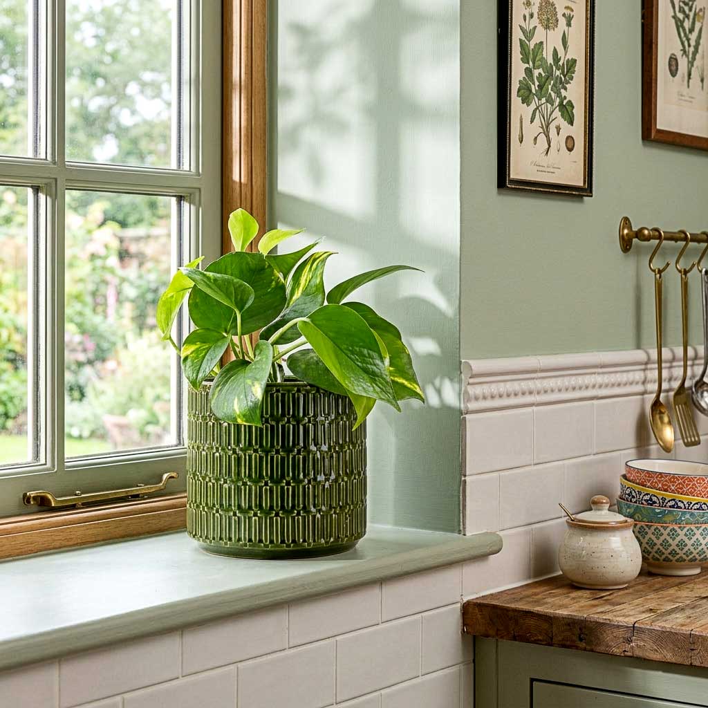 Flor Plant Pot - Green - 18 x 16cm